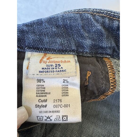 Citizens Of Humanity Y2K Size 25 Dunaway Low Rise Full Leg Crop Jeans Flare Leg - Picture 6 of 10